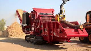 Video Thumbnail for Rotochopper B-66T 765hp Grinding Logs