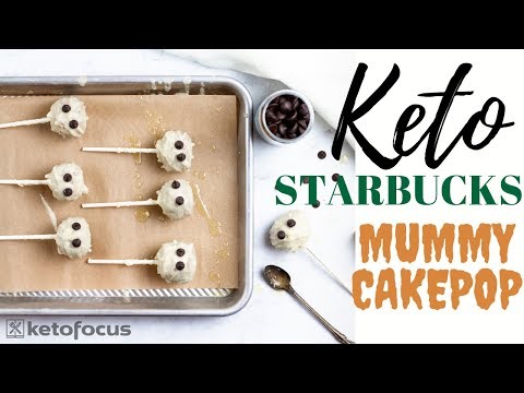 How to Make KETO CAKE POPS | EASY KETO CAKE POP RECIPE | Starbucks Mummy Cake Pops