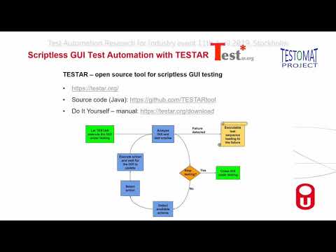 Scriptless GUI test automation with TESTAR – Pekka Aho, The Open University of the Netherlands