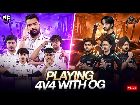 LIVE 4 V 4 with Orangutan 🦧 | Nebula Aadi 💜