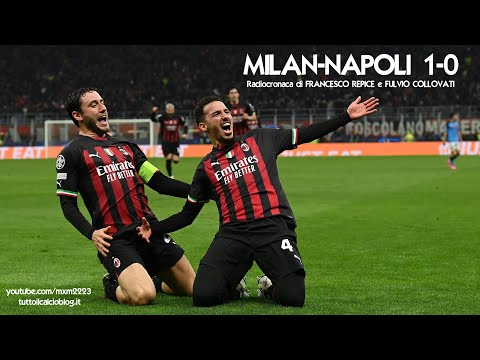 MILAN-NAPOLI 1-0 - Radiocronaca di Francesco Repice e Fulvio Collovati (12/4/2023) Rai Radio 1