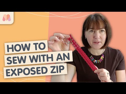 Learn to Sew | How to insert a decorative exposed zip