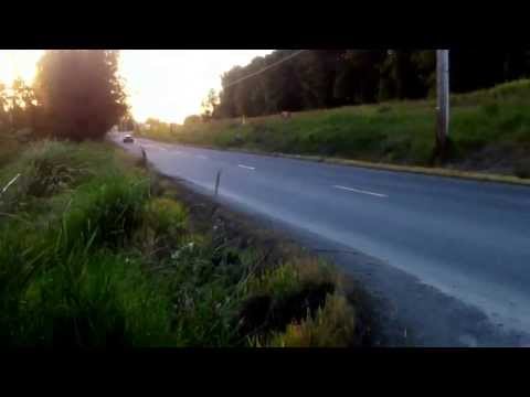 My neighbor in his race car!