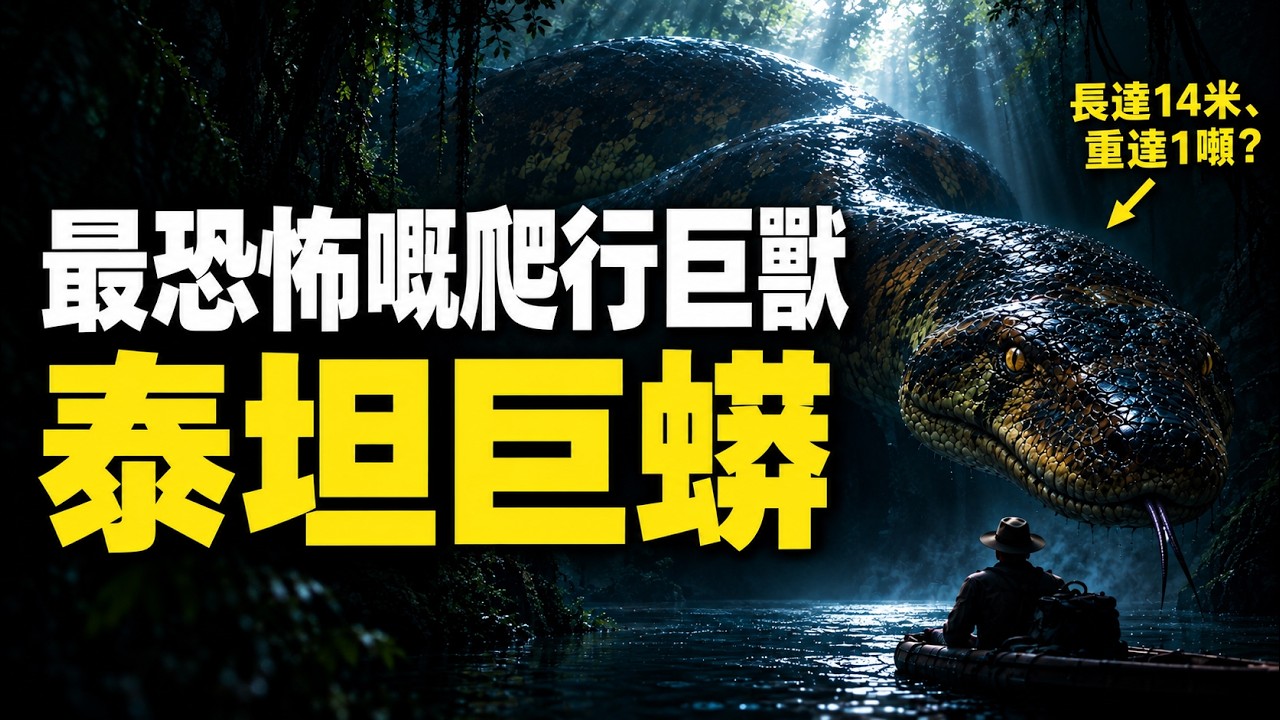 【廣東話】亞馬遜20米巨蛇傳說係真嘅？哥倫比亞煤礦掘出「泰坦巨蟒」，揭開史前最血腥謀殺案：一噸重巨龜被活生生捏碎？！人類碳排放正喚醒遠古巨怪。#泰坦巨蟒 #史前巨獸 #全球暖化 #古生物學 #未解之謎