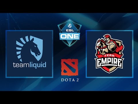 Dota 2 - Team Liquid vs. Empire - Game 1 - ESL One Manila 2016 - Semifinal