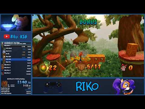 Crash Bandicoot N. Sane Trilogy Speedrun - Crash 2 (100%) in 1:21:54 by Riko