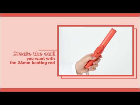 Compact Ceramic Hair Styling Tool - Coral
