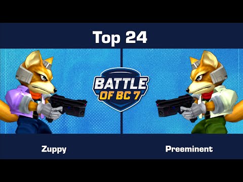 Zuppy (Port 1) vs Preeminent (Preeminent) - Top 24 - Melee Singles | BoBC7