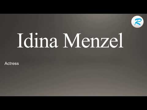 How to pronounce Idina Menzel