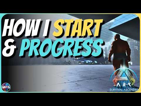 How I Start & Progress In Ark Survival Ascended | Beginners Guide | ManaFullGaming