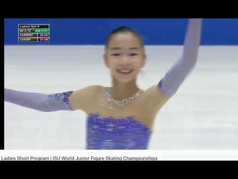 TZU HAN TING 丁子涵 2020  WORLD JUNIOR  CHAMPIONSHIPS  SP , TALLINN