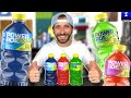 Powerade Sour Review All 3 Flavors Blue Razz Watermelon Lime Green Apple