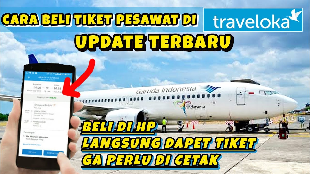 CARA BELI TIKET PESAWAT ONLINE DI TRAVELOKA
