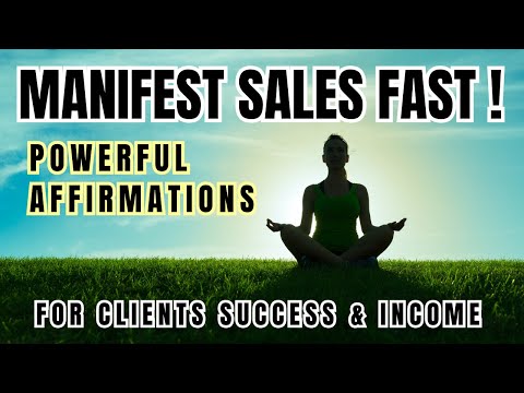 Manifest Sales on Repeat ✨ Potent  Affirmations for Success Clients & MONEY | Law of attraction