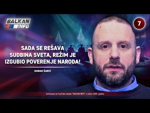 INTERVJU: Goran Šarić – Sada se rešava sudbina sveta, režim je izgubio poverenje naroda! (31.3.2025)
