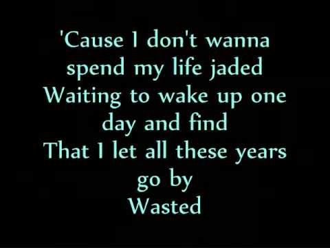 Wasted - Carrie Underwood (With Lyrics On Screen)