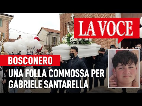 BOSCONERO. Una folla commossa per Gabriele Santarella