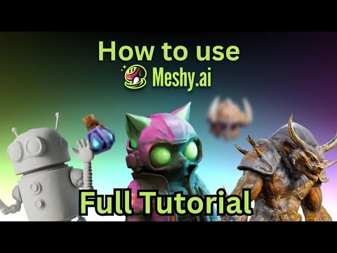 How to Use Meshy.ai – Create 3D Models & Textures with AI Step-by-Step!