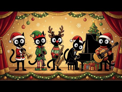 Black Cats Deep Bass Christmas Jazz: Uplifting Holiday Groove for Calm Focus & Happy Productivity