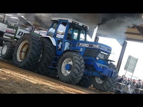 Ford 8200, 8700,  TW-10, TW-15 & TW-25 Pulling The Heavy Sledge to Edge | Tractor Pulling Denmark