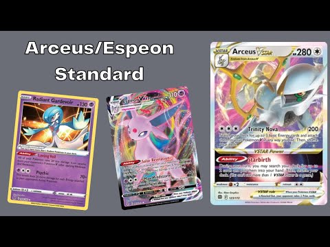 Arceus/Espeon VMAX Standard Deck Showcase and Battles PTCG Live