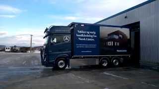 preview picture of video 'Mercedes Actros, Br. Nervik transport as. Mosvik, Norge.'