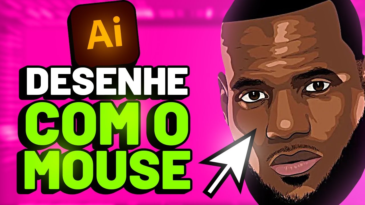 COMO DESENHAR ROSTO COM MOUSE PASSO A PASSO   Adobe Illustrator tutorial