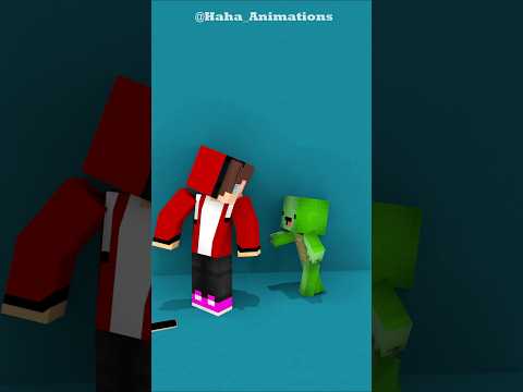 JJ and Baby Mikey #minecraftanimation