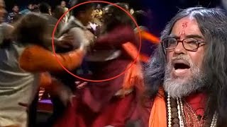 Bigg Boss 10: OMG! Om Swami Gets BRUTALLY BEATEN By The Audience During An Interview!