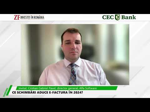 ZF INVESTIȚI ÎN ROMÂNIA - 13.12.2023 – Cristian Gabriel Pavel, director general, Alfa Software
