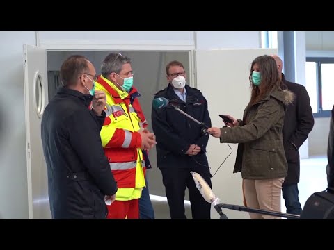 Landkreis Germersheim baut Corona Hilfsstation in Wörth