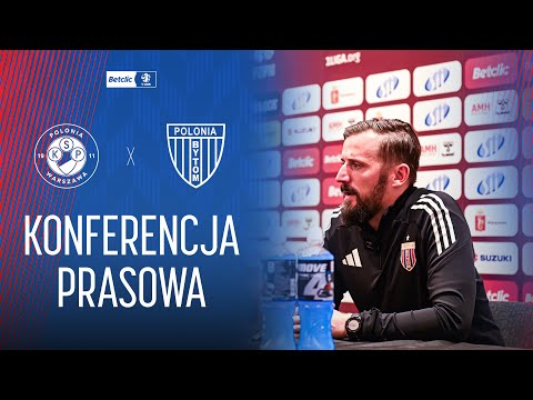 [Betclic 1. liga] Konferencja prasowa po meczu Polonia Warszawa - Polonia Bytom (2:1)