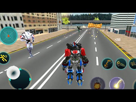 Mechanical Excavator Robot Game Flying Transforme - Android Best Robot Gameplay