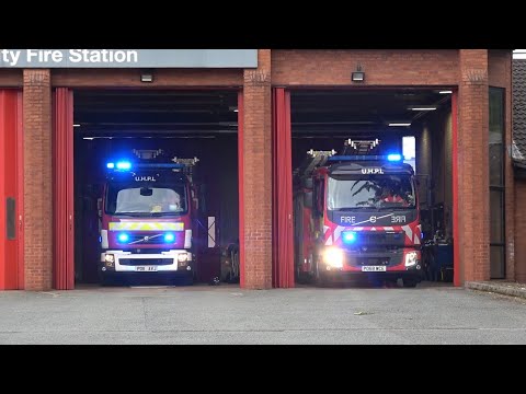 Manchester Central Double Pump Turnout - Manchester Fire & Rescue Service