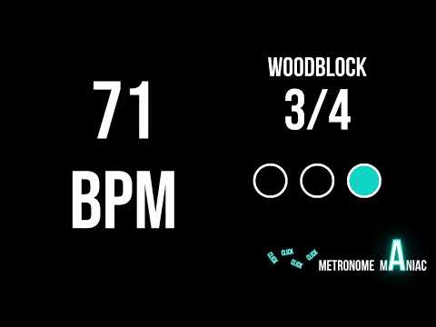 3/4 Metronome 71 BPM