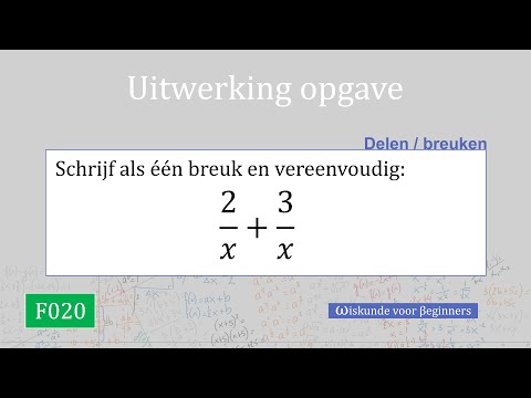 Uitwerking opgave F020 met formuleblad