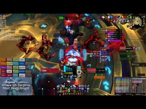 Dinosaur Cowboys US Sargeras Mythic Argus Kill video 04/10/2018
