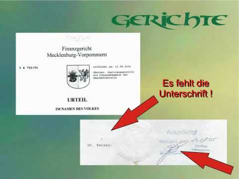 Ohne Unterschrift nicht Rechtswirksam!