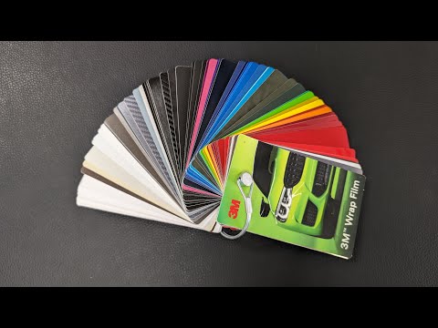 3M 2080 car wrap swatch book 2023 flip through