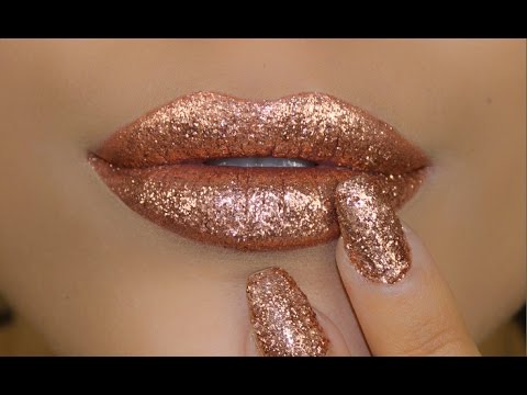Must-see Dimensional Rose Gold Glitter Lip Tutorial Must-see Dimensional Rose Gold Glitter Lip Tutorial