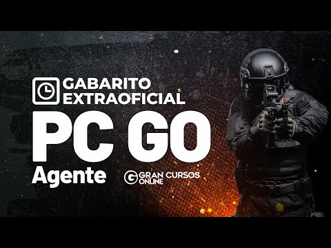 Concurso PC GO Agente - Correção da prova e Gabarito Extraoficial do Gran Cursos Online