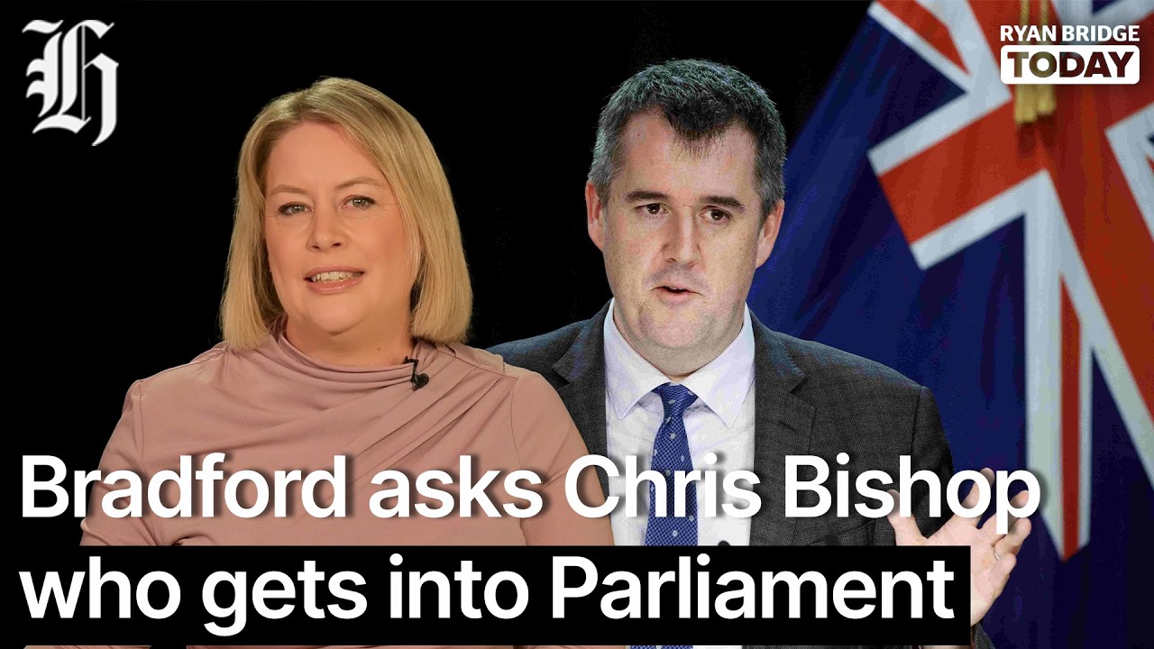'You or Melissa Lee?' Katie Bradford asks Chris Bishop who gets into Parliament | Ryan Bridge TODAY