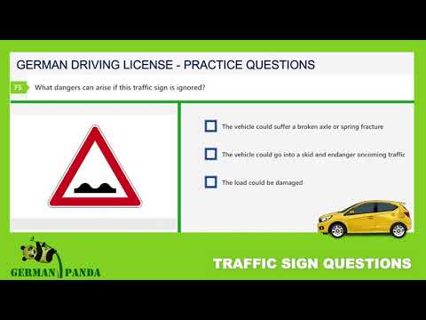 TRAFFIC SIGNS 15/32 | Driving License Germany | Theory Exam in English | Practice Test Questions