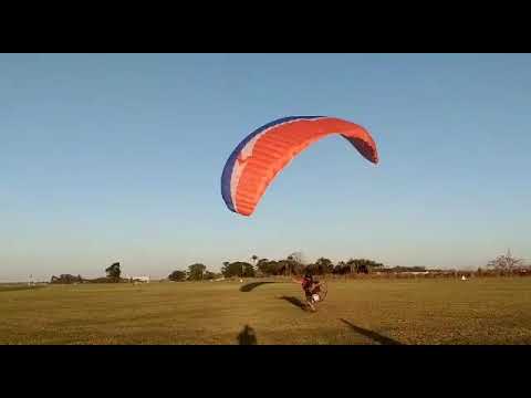 Paramotor decolagem Alpina sem vento