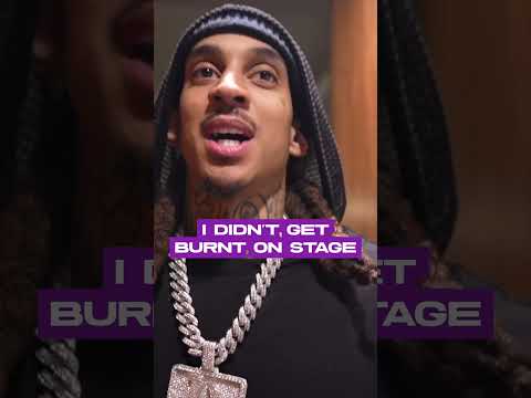 Young Adz (D-Block Europe) gets burnt on stage