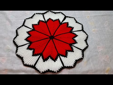 New Flower 🌺 pattern Doormat | Knitting Doormat #110