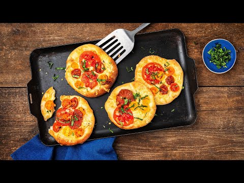 An die Töpfe, fertig, los!  (Mini-Tomaten Pizzas mit LUZERNER)