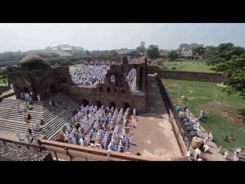 Eid al-Fitr prayers in the ruins of the Feroz Shah Kotla Mosque in New Delhi