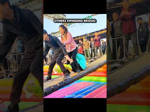 Craziest Swing Bridge Challenge💀