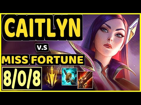 OMOK KING (CAITLYN) vs MISS FORTUNE - 8/0/8 KDA BOTTOM ADC GAMEPLAY - NA Ranked GRANDMASTER